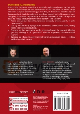 Media społecznościowe bez ściemy Jak kreować markę - Jason Falls, Erik Deckers