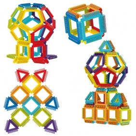 Klocki małych geniuszy. Geometryczne szczotki - 40 el.