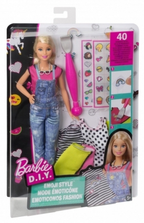 BARBIE Zrób to sama Modne naklejki, Blondynka (DYN92/DYN93)