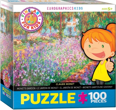 <img src='https://webimage.pl/pics/880/9/d628136549080.jpg' style='height:440px' /> Puzzle 100 FINE ART KIDS Monets Garden by Claude Mo 6100-4908