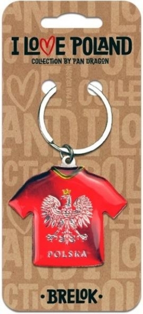 Brelok I love Poland Polska