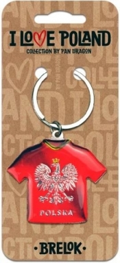 Brelok I love Poland Polska