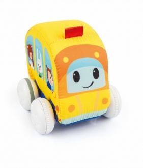 Miękkie auto Push and Go Żółte (003185/000188)