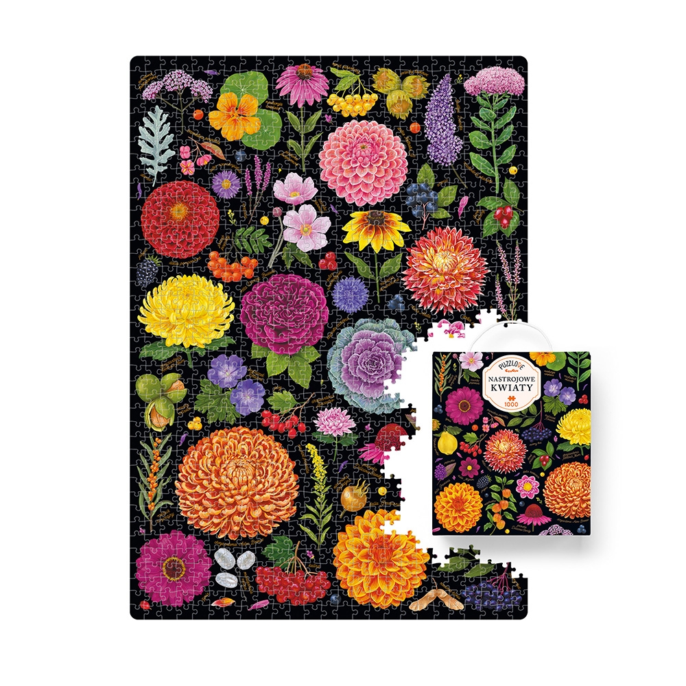 Puzzlove CzuCzu: Nastrojowe Kwiaty 1000 el.