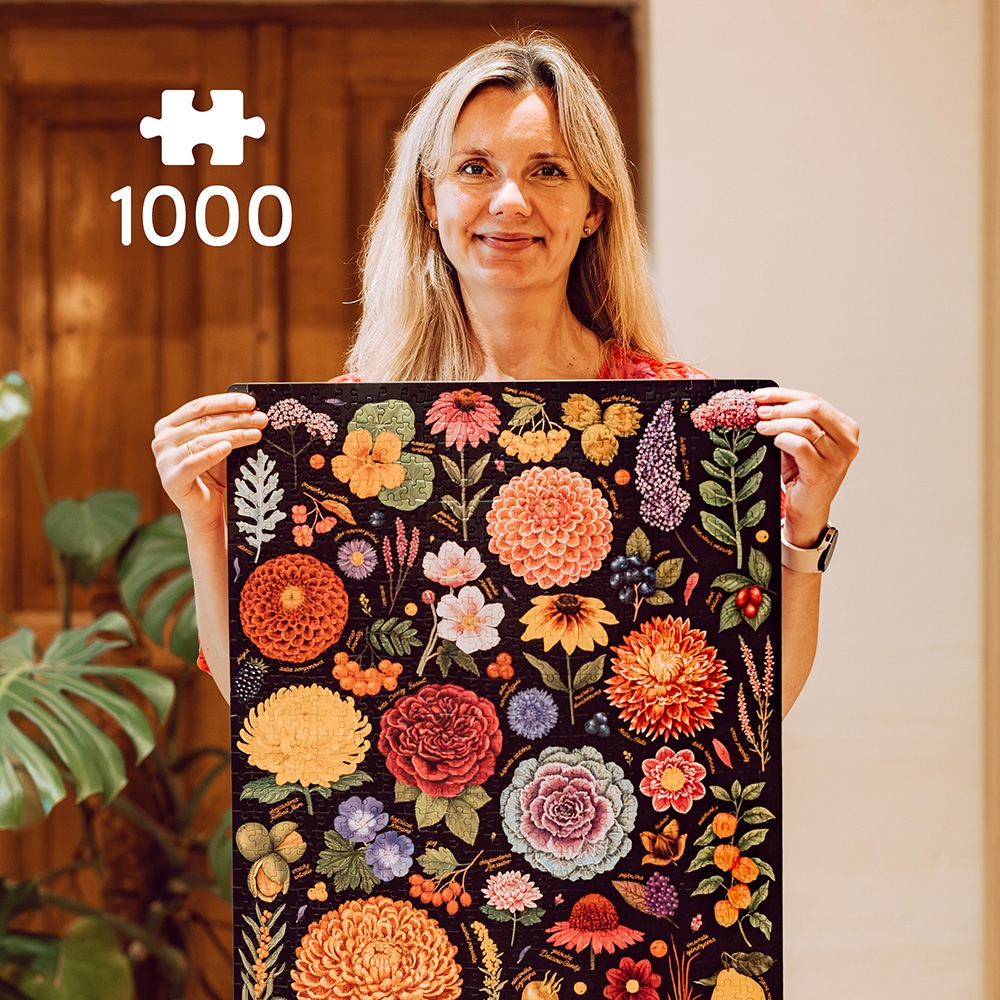 Puzzlove CzuCzu: Nastrojowe Kwiaty 1000 el.