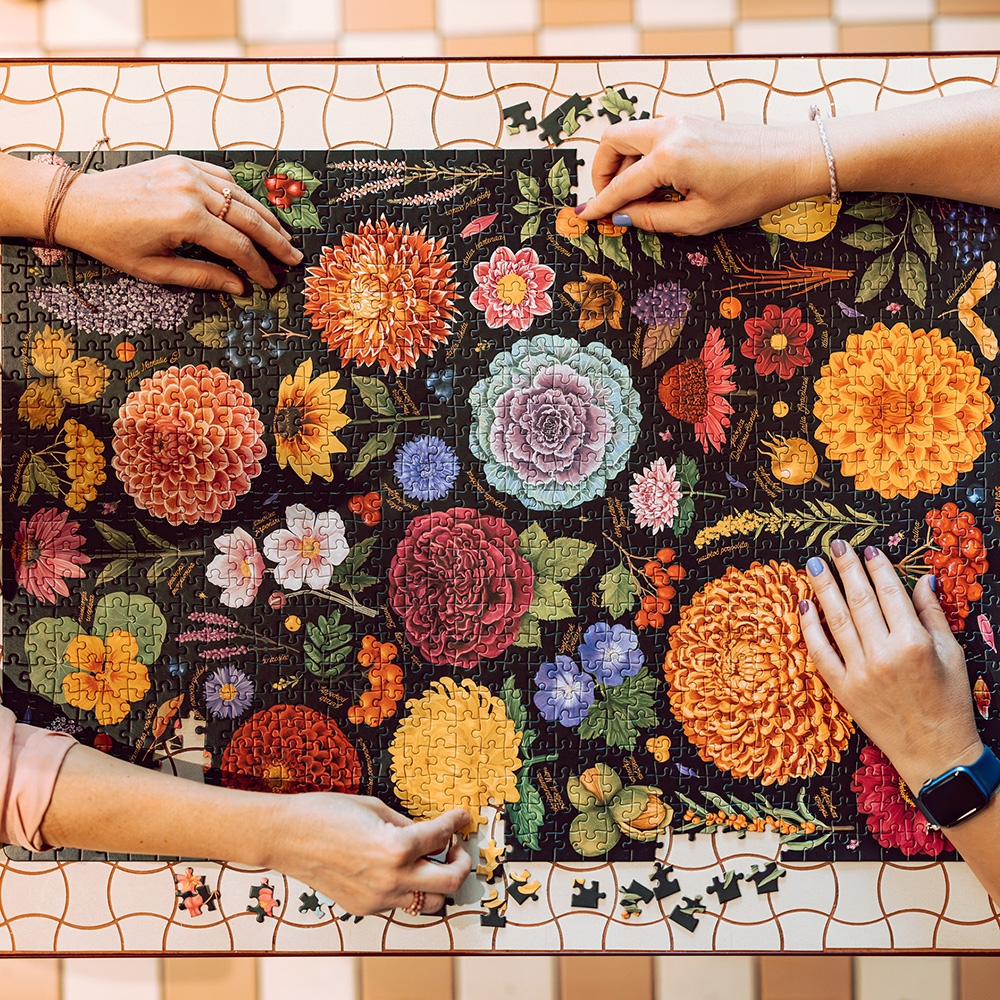 Puzzlove CzuCzu: Nastrojowe Kwiaty 1000 el.