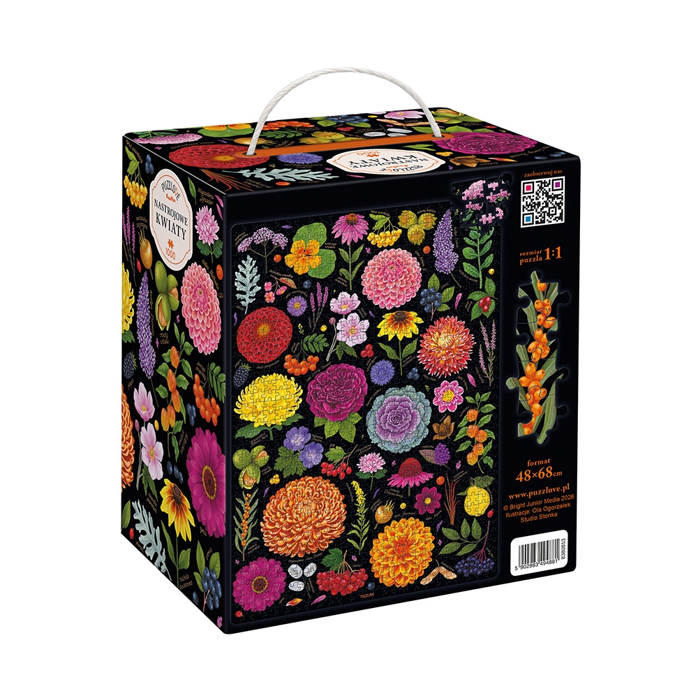 Puzzlove CzuCzu: Nastrojowe Kwiaty 1000 el.