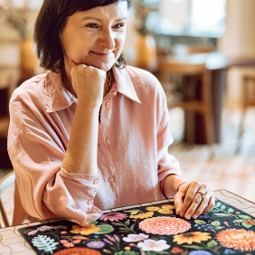 Puzzlove CzuCzu: Nastrojowe Kwiaty 1000 el.