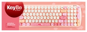 Klawiatura bezprzewodowa Keybe - Candy Pink