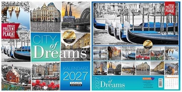Kalendarz 2027 ścienny City of Dreams
