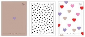 Zeszyt A4 80 k. kratka UV Hearts, Interdruk