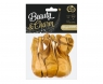  Balon gumowy Godan Beauty&Charm metaliki złote 10szt. złoty metaliczny 300 mm