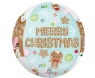 Balon foliowy Merry Christmas 38cm