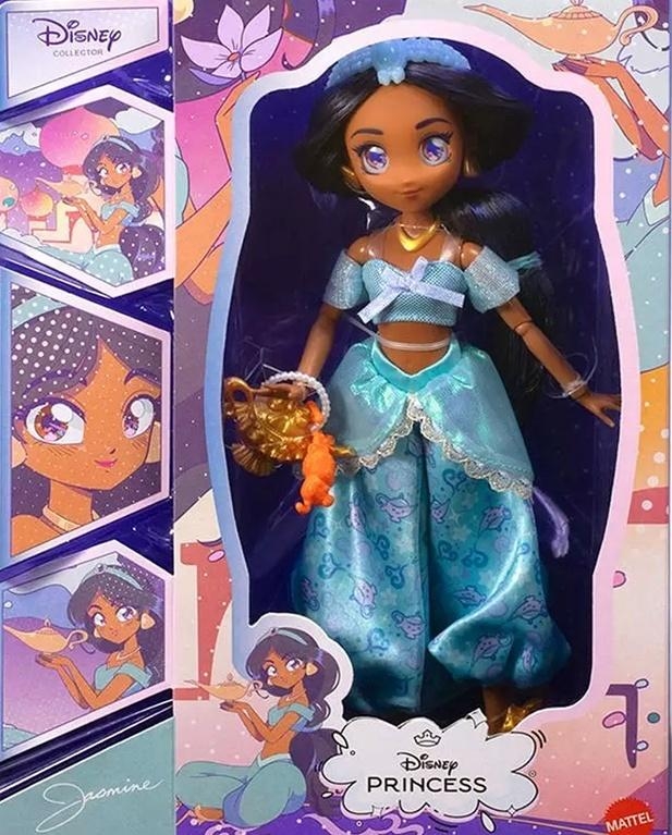 <img src='https://webimage.pl/pics/882/1/d0194735391882.jpg' style='height:440px' /> Disney Collector Lalka Dżasmina Manga