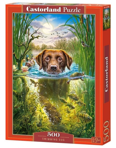 Puzzle 500: Pływający pies (B-52882)