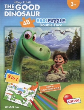 Puzzle dwustronne maxi 48 Dobry dinozaur (304-52882)