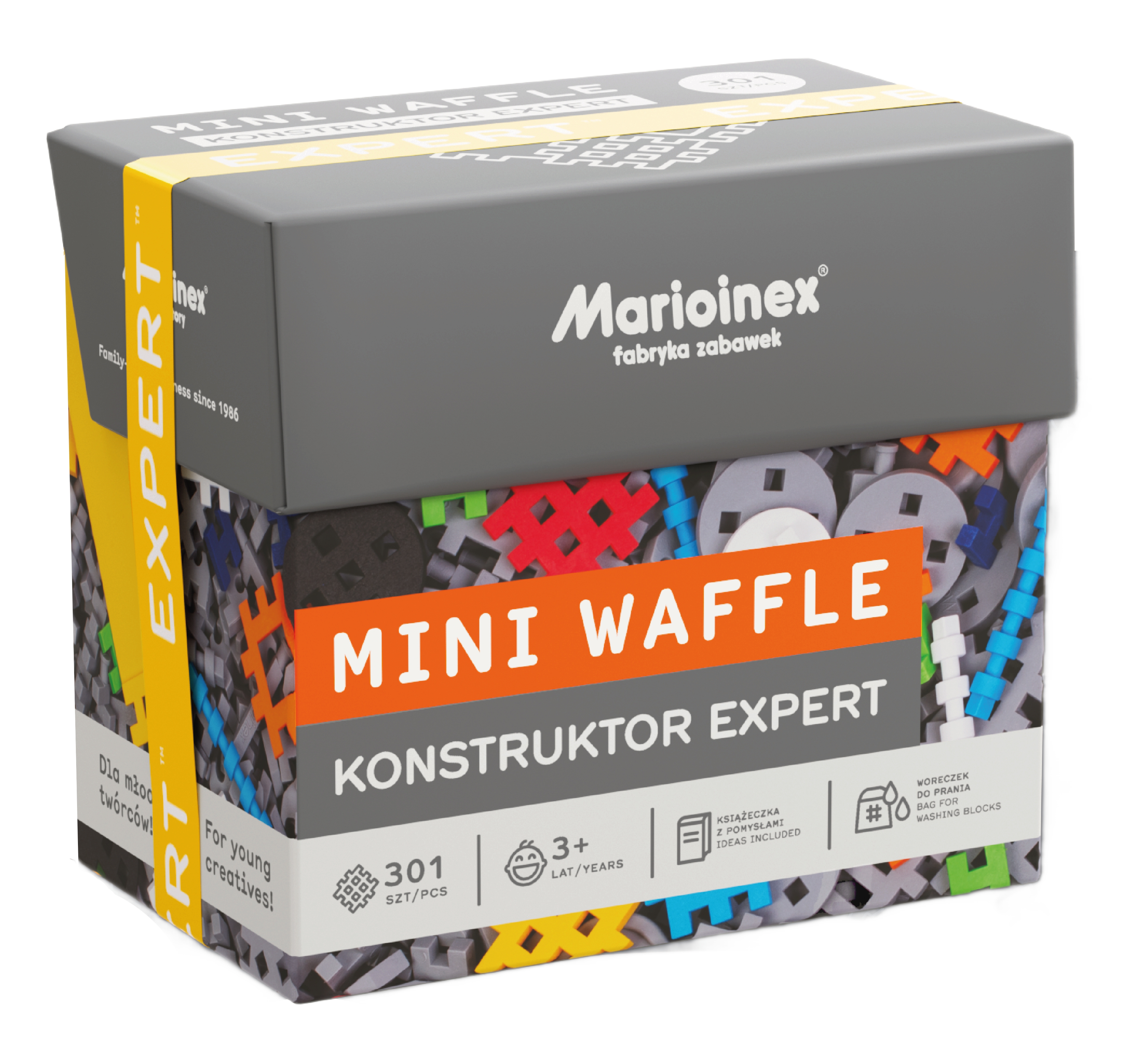 <img src='https://webimage.pl/pics/882/4/d5903033904039.png' style='height:440px' /> Mini Waffle - Konstruktor Expert, 301 el. (904039)