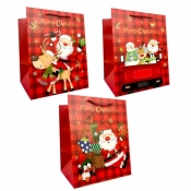 Torebka prezentowa M Boże Narodzenie szerokie dno