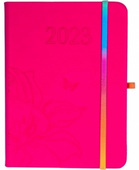 Kalendarz 2023 B6 tyg. Hip hop różowy ELEFANT