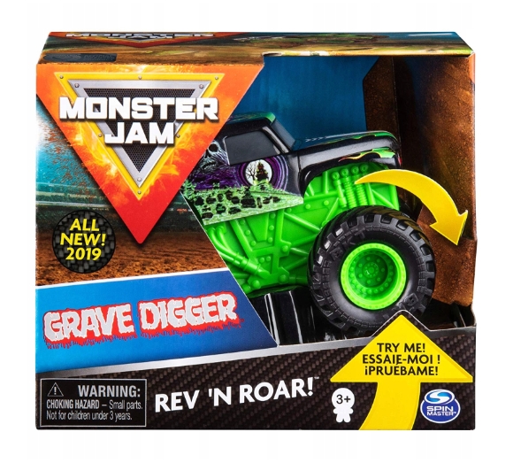 Monster Jam 1:43 Warczące opony - auto Grave Digger (6044990/20103737)