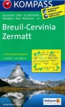 Breuil - Cervinia - Zermatt 1:50 000 Kompass Opracowanie zbiorowe