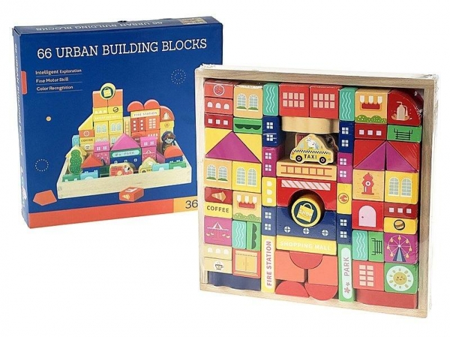 Klocki drewniane Miasto