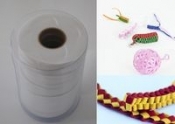 Wstążki filcowe 0,5cm. x 6m kolor biały 13 sztuk
