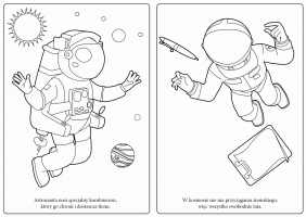Kolorowe planety i kosmos z naklejkami