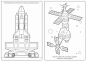 Kolorowe planety i kosmos z naklejkami