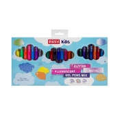 Długopisy żelowe EASY Kids Glitter, 24 kolory