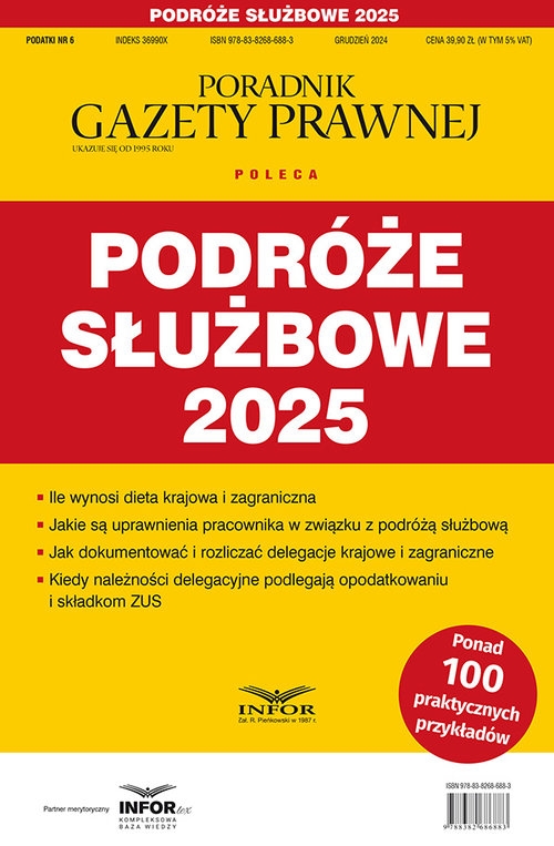 Podróże slużbowe 2025 Podatki 6/2024