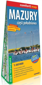 Mazury Część południowa laminowana mapa turystyczna 1:60 000