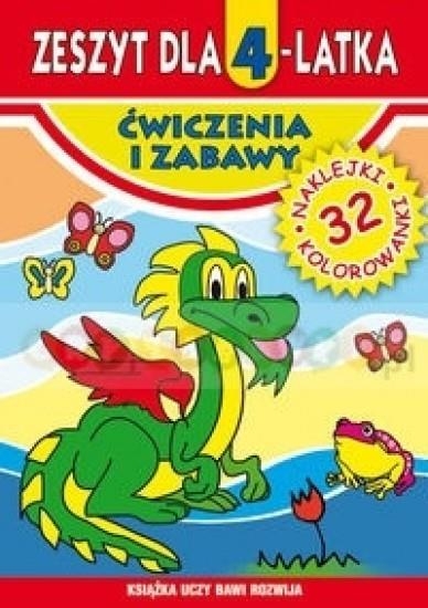 Zeszyt dla 4-latka Ćwiczenia i zabawy