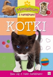 Minialbum z naklejkami Kotki