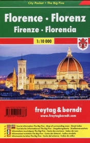 Florencja mapa laminowana 1:10 000