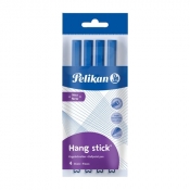 Długopis Pelikan Hang Stick - Niebieski, 4 szt.
