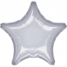  Balon foliowy metalik srebrny gwiazda 48cm