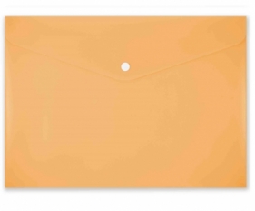 Koperta na zatrzask A4 PP-113 - pastelowa pomarańcz