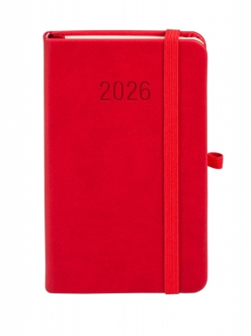 Kalendarz 2026 Memofix A6 TDW - Czerwony
