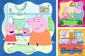 Ravensburger, Puzzle 3x49: Świnka Peppa (12004288)