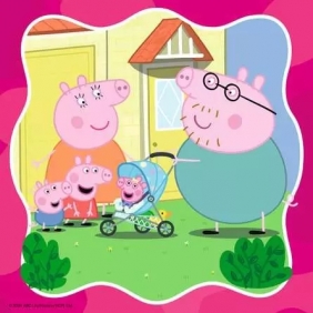 Ravensburger, Puzzle 3x49: Świnka Peppa (12004288)