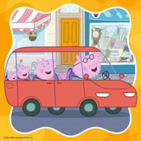 Ravensburger, Puzzle 3x49: Świnka Peppa (12004288)