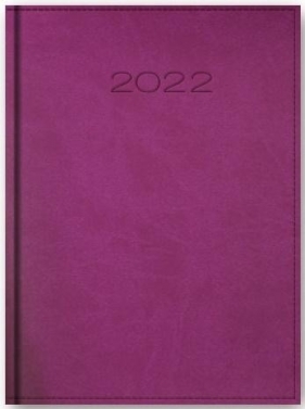 Kalendarz 2022 Dzienny A5 Vivella Fioletowy 21D-16