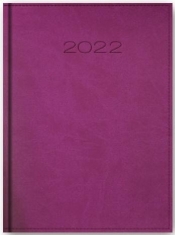 Kalendarz 2022 Dzienny A5 Vivella Fioletowy 21D-16
