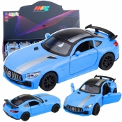 Samochód sportowy światło dźwięk niebieski 1:32