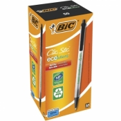 Długopis Ecolutions Clic Stic czarny (50szt) BIC