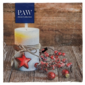 Serwetki Paw Lunch BN Christmas Light - brązowa 330mm x 330mm (SDL019530)