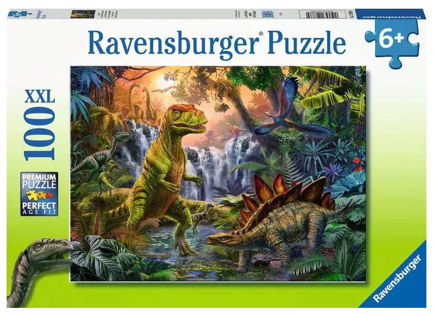 Ravensburger, Puzzle XXL 100: Oaza dinozaurów (12888)