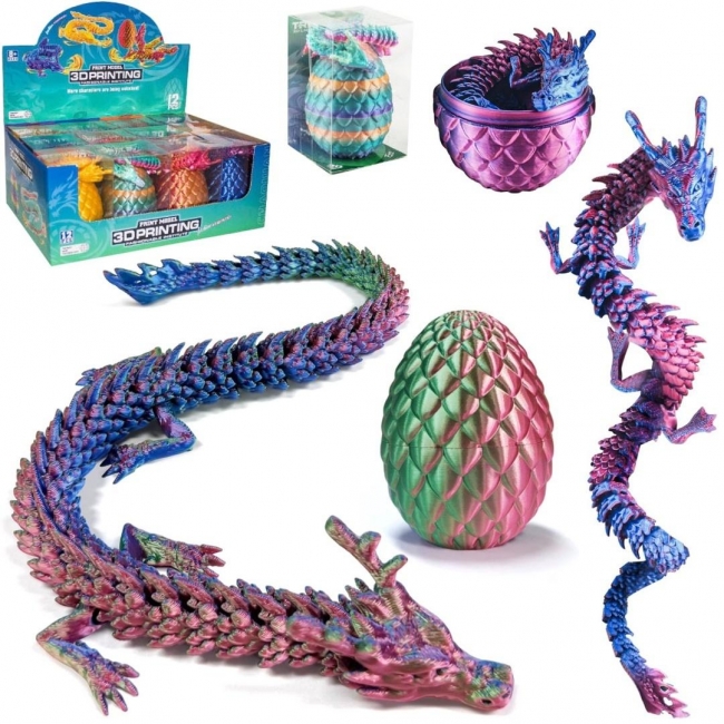 Smok w jajku wydruk 3D MIX