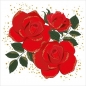 Karnet pop-up - Roses